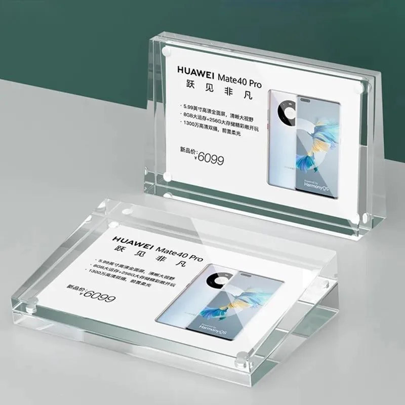 Photo Acrylic Block - 2 Peças de Suporte Magnético para