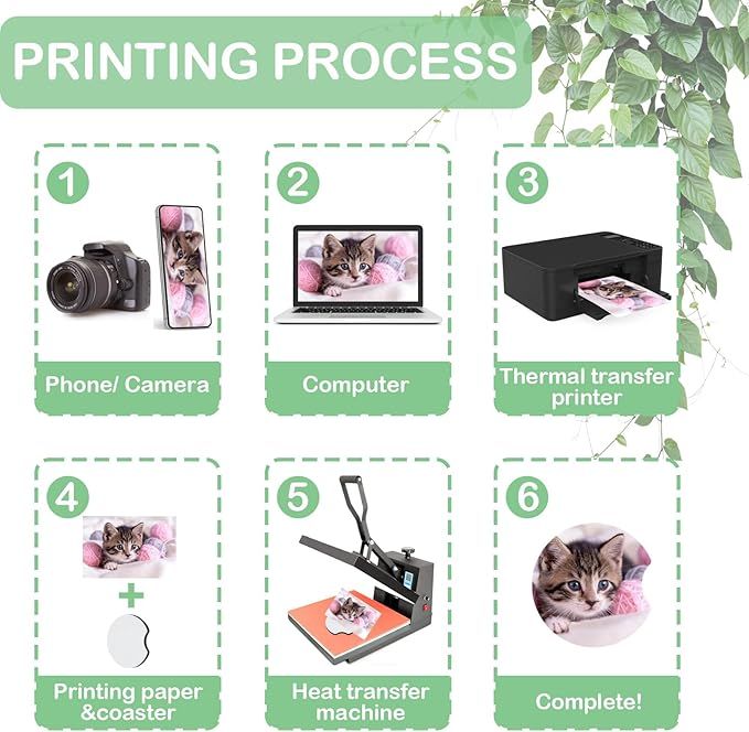 10/20 Peças de Porta-Copos em  - Coaster Sublimation Blank avaliação e preço