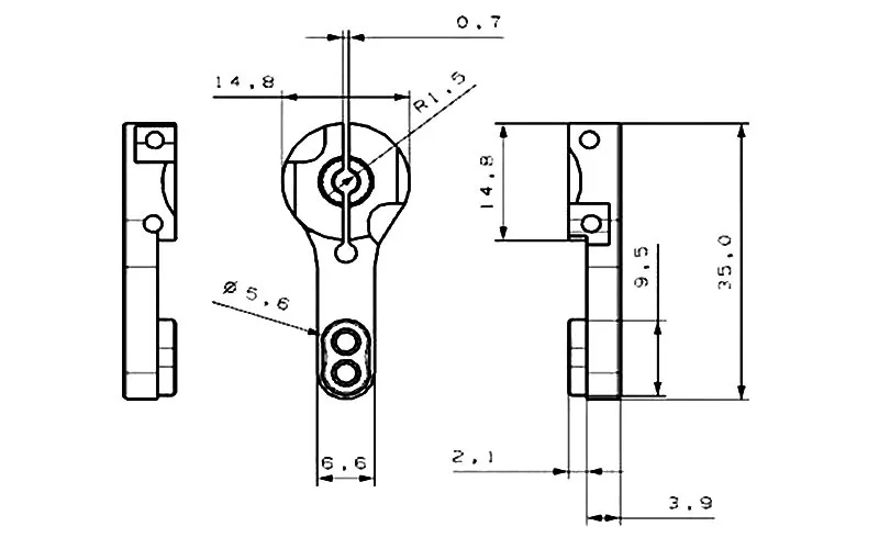 Neebrc 25t rc servo chifre con - Metal Photo Panel avaliação e preço